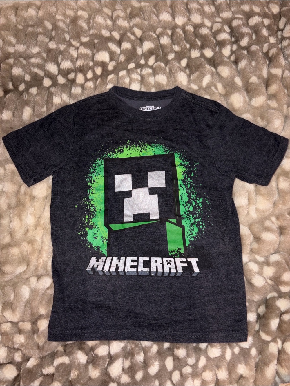 Glittery Minecraft tee